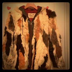 Rabbit fur jacket